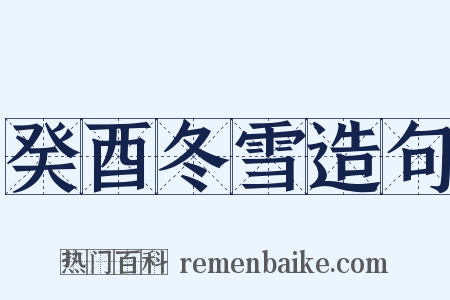癸酉冬雪造句是什么意思的图片